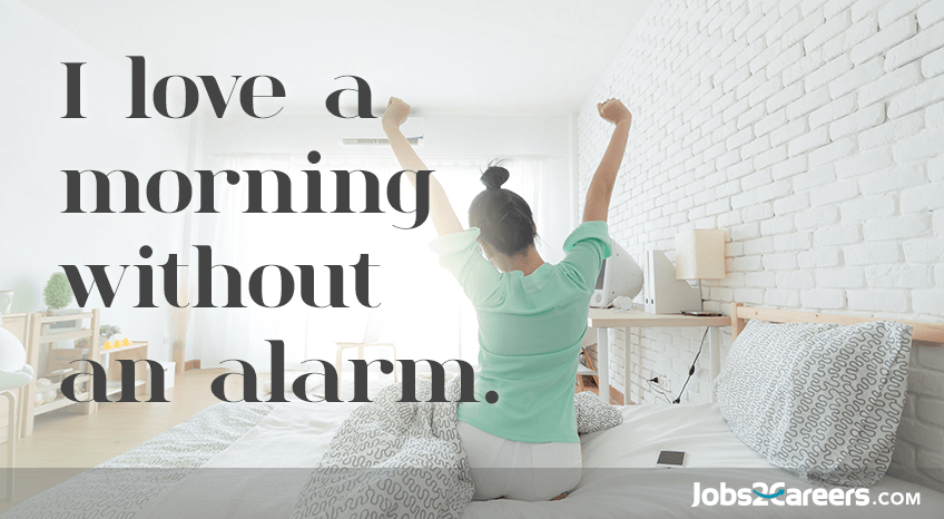 morningalarm sleep in weekend